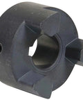 Heavy Duty Straight Jaw Coupling Hub L100 Sint Iron One Point Two Five Inch Drive Shaft Featuring Set Screw Keyway Clamp close-up view.