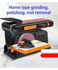 Powerful Brushless Belt Sander For Wood Work. Versatile Sanding Disc And Belt Combo. Quiet Home Desktop Grinder Polishing Machine.