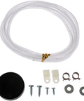 Hella Tough Engine Coolant Recovery Tank Kit With Thick Wall Plastic Reservoir Universal Fit For Cars Trucks Boats And Motorhomes includes tubing, cap, screws, and clips.