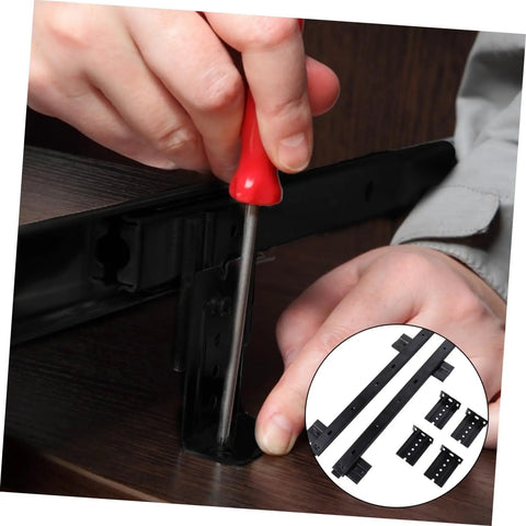 Installing Heavy Duty Keyboard Slide Rail Bearing Drawer Track For Under Desk Storage All Metal Ball Bearing Sliders