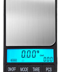 Pocket Digital Gram Scale 1200g x 0.1g, High Precision Mini Scale with blue backlit digital display, ultra compact and portable design