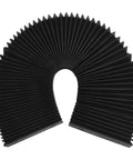 Accordion Dust Cover For Milling Machines, Flexible Bellows Guard Shield To Keep Chips And Debris Out, flat 240mm black cover