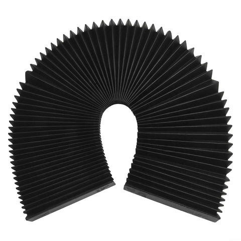 Accordion Dust Cover For Milling Machines, Flexible Bellows Guard Shield To Keep Chips And Debris Out, flat 240mm black cover