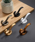 Rock Solid Heavy Duty Wall Mounted Coat Hook For Doors And Walls, Thick Metal Alloy Frame, Zero Tools Required Setup, Super Strong Weight Holders, Fade Resistant Gray Coating, Ultimate Everyday Closet Hanging Organizer displayed in various colors.