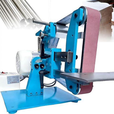 Heavy Duty Belt Sander With 750-1100W Brushless Motor For Woodworking And Metal Polishing Adjustable Speed Up To 6500 RPM includes sanding belt.
