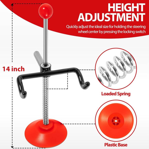Adjustable Steering Wheel Holder For Cars Trucks And Vans Universal Car Alignment Tool With Steering Wheel Lock and Centering Aid