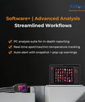 Pro Grade Thermal Imaging Camera With 256 By 192 IR Resolution Handheld Infrared Imager and laptop with software interface
