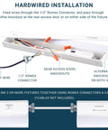 Under Cabinet LED Light Bar 24 Inch 18W 5CCT Color Selectable 2700K 3000K 4000K 5000K 6000K Dimmable 120V ETL Listed