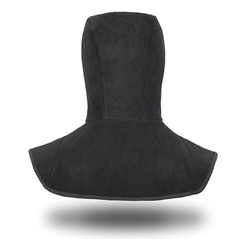 Flame Retardant Welding Hood With Neck Drape Leather Cap For Head, Eye And Neck Protection, Pro Grade Welding Helmet Accessory