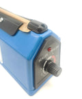 Smooth Operator Eight Inch Manual Impulse Heat Sealer For Plastic Film Mylar And Shrink Wrap Bags Plug And Play Quick Seal Machine showing control dial