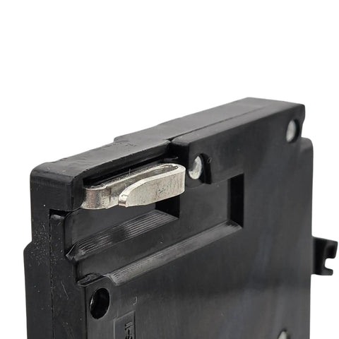 20 Amp One Pole Left Clip Type A Circuit Breaker Replacement For Home Panels Plug In Design Safe Overload And Short Circuit Protection UBITBA120L Style Reliable Breaker For Quick Fixes, black body with metal clip