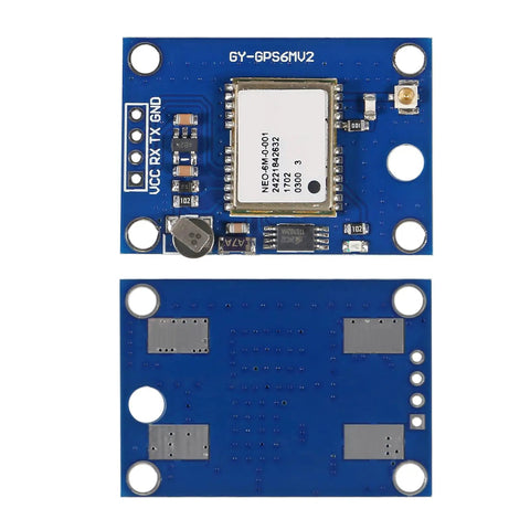 Two Pack GY-NEO6MV2 NEO-6M GPS Flight Controller Module 3V-5V With Ceramic Antenna EEPROM APM 2.5 For Arduino IoT Raspberry Pi GPIO