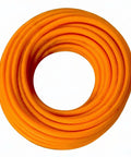 1/4 Inch By 100 Feet Hybrid Polymer Air Hose With Bend Restrictors Ultra Lightweight Never Kinking Heavy Duty Compressor Tubing, coiled design.
