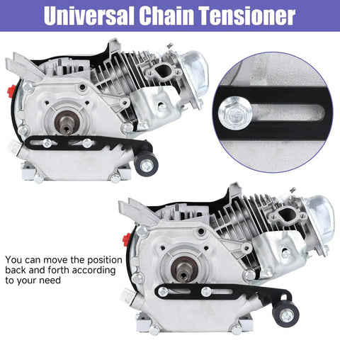 Mini Bike Chain Tensioner Adjuster Bracket With Roller Replacement For Predator 212 Coleman Minibike CT200U Engines detail view