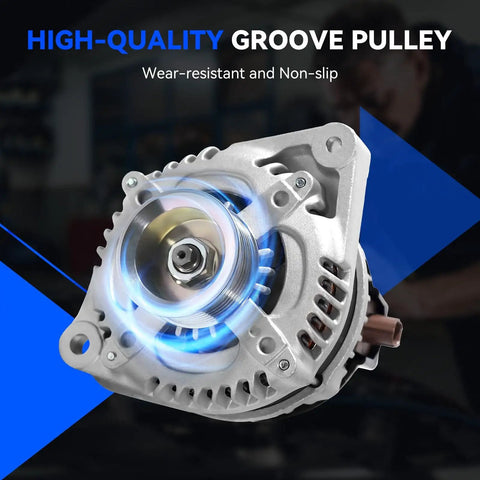 Honda Accord 2008 2012 And Acura TSX 2009 2014 Alternator Replacement 130 Amp 12 Volt For 2.4L L4 Engines Plug-And-Play High Output