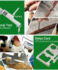Multifunctional tool and Swiss card included in Waterproof Boat First Aid Kit With Survival Tools And 123 PCS Emergency Marine Kit.