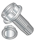 Built Tough Steel Thread Cutting Screw With Zinc Plated Finish, Serrated Hex Washer Head, Slotted Drive, Type F, 3/8-16 x 1-1/2"