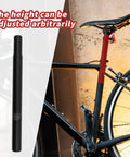 27.2mm By 300mm Matte Black Aluminum Seat Post for Road and Mountain Bikes Lightweight Yet Tough Bicycle Seat Post Replacement 11.81 Inch Length Fits Most Bikes shown installed on a bicycle.