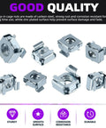 Top Tier Zinc Plated Carbon Steel Square Cage Nuts Assortment Features 10-32 12-24 1/4-Inch And 5/16-Inch Sizes, showing multiple designs.