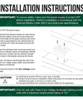 Installation instructions for 4 Inch Outdoor LED Hardscape Light For Paver Walls And Steps, UL Listed, Easy Install guide.