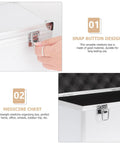 Kickass Aluminum Toolbox With Deadbolt Lock And Shock Absorbing Foam Lining Smooth Portable Hardware Case with snap button design.