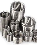 150-Piece 304 Stainless Steel Helical Thread Insert Kit For Metal Thread Repair, assorted M3 to M12 coil inserts in varying sizes
