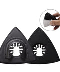 All In One Oscillating Tool Sanding Pad Kit With Six Triangle Pads Two Finger Pad Holders And Over One Hundred Thirty Sandpapers