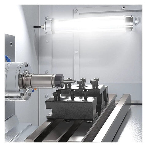 Built Tough LED Shop Light With Adjustable Bracket For Industrial Machines Or Workshop 25W Universal 110V To 220V Ultra Bright Utility Work Light Multi Angle Mount Long Lasting Tube Style Fixture illuminating metal machinery