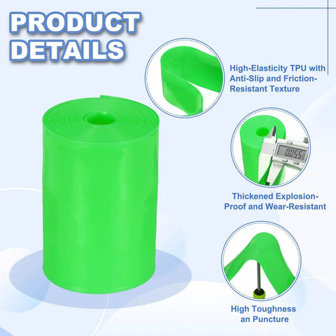 TPU Bike Tire Liner Anti Puncture Shield For 26 Inch Bikes Green with product details and high-elasticity TPU material