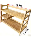 Bamboo Matcha Station Organizer With 3 Tier Shelf Large Capacity For Coffee And Tea Bar Accessories Easy Tool Free Assembly