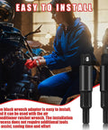 Person using HVAC Service Wrench Set Three Sixteenth To Five Sixteenth Hex Key Adapter For Valve Opener and Air Conditioning Repair Tools