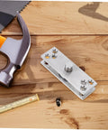 Beefy Heavy Duty 360 Degree Rotation Stainless Steel Concealed Door Pivot Hinge For Cabinets And Bookcases on wooden surface