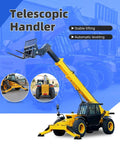 Built Different Heavy Duty Hydraulic Telehandler With Telescopic Forklift Boom and Adjustable Capacity Options For Farm Equipment and Worksites Demanding Serious Heavy Load Lifting Power Daily, showcasing stable lifting and automatic leveling.