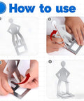 How to use Funny Man Shaped Hot Dog Holder For Grilling Hands Free Stainless Steel Sausage Stand Reusable BBQ Roaster