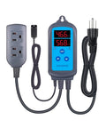 Humidity Controller and Humistat for Greenhouse, Two Stage Humidifier and Dehumidifier, Setup Ready Pre Wired Outlet close-up