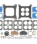 37-119 Renew Kit Carburetor Rebuild Kit With Step By Step Instructions And Tuning Guide, components laid out on white background.