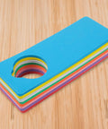 DIY Foam Door Hangers Kit Pack Of 24 EVA Foam Door Decor Hang Tags 3.25 By 9.5 Inches In 8 Colors for kids projects
