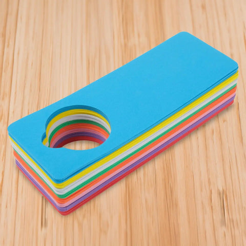 DIY Foam Door Hangers Kit Pack Of 24 EVA Foam Door Decor Hang Tags 3.25 By 9.5 Inches In 8 Colors for kids projects