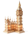 3D Wooden Puzzle Of Big Ben For Adults A Hands On Model Kit That Brings London Landmarks To Life Totally Epic Gift For Puzzle Nerds 14 Plus Hobby Builders, laser-cut wood model