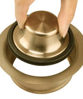 Universal Three And One Half Inch Kitchen Sink Flange And Stopper Kit For Garbage Disposals Champagne Bronze Stainless Steel