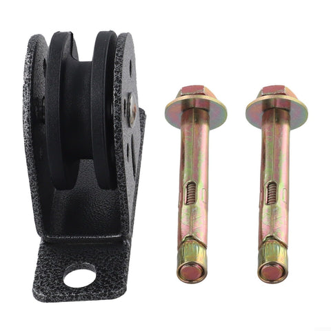 Heavy Duty Fixed Pulley Lifting Sheave With Double Bearing For Silent Wire Rope Lift Up To 600 Pound Load Capacity with bolts