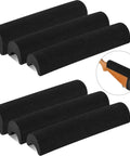 Black 12 Pack Rifle Cheek Riser Pads Dope Non Slip EVA Foam 3 Height Levels For Buttstock Cover displayed with example use on rifle.