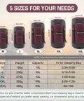 5 sizes of Waterproof Stuff Sacks For Camping Gear Organizer Red XXL Durable Ripstop Compression Sacks For Tents Clothes And Outdoor Gear Ideal Travel Storage And Hiking Adventure Essentials