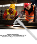 Slide Caliper Tool 0 To 150mm Carbon Steel Measuring Instrument For Length Depth Thickness Inner Outer Diameter Easy Readout