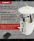 Electric Fuel Pump Module Assembly Plug And Play For Jeep Compass Patriot And Dodge Caliber 2007 To 2016 2.0L 2.4L L4 Engines