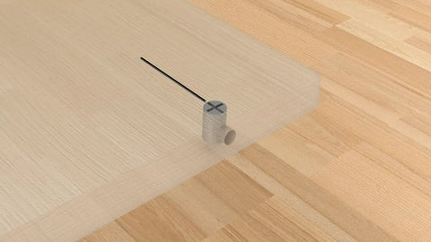 Cross Dowel Jig For Woodworking, DIY Friendly Builds, Adjustable Self Centering Drill Bit, Drills 10 Mm Barrel Nut Holes And 14 Mm Length