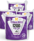 Bulk Wipes 4 Pack 1200 Count Durable Pre Saturated Cleaning Wipes For Gym Equipment Benches Mats And Machines Penny Per Wipe Savings Plus High Capacity Sanitation For Busy Gyms