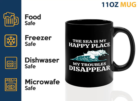 Sailor Coffee Mug 11oz Black For Boaters And Boat Captains Funny Lake And Sailboat Gift On The Go Morning Brew For Him Or Her