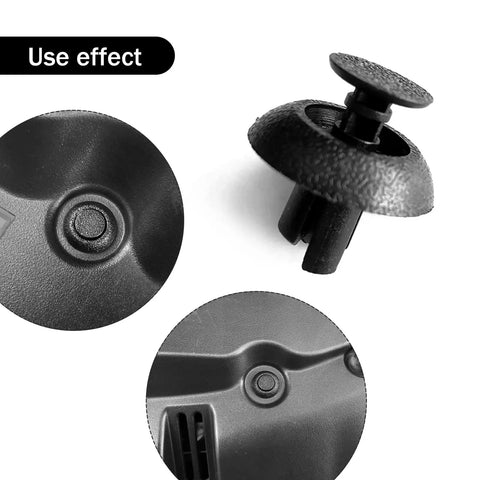Toyota 7mm Engine Cover Clips Grille Push Type Retainer Fasteners Replacement Kit 20Pcs Durable Black Nylon