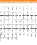 Image of the 105 Piece Non Duplicate Heavy Equipment Keys Master Set with Five Key Rings for Construction Machinery.